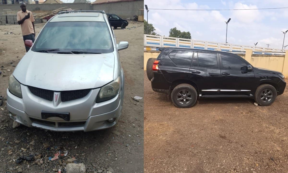 Police recover two stolen vehicles in Nasarawa, launch manhunt for suspects 