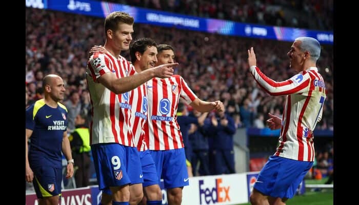 Sorloth hat-trick fires Atletico Madrid into Champions League last 16 